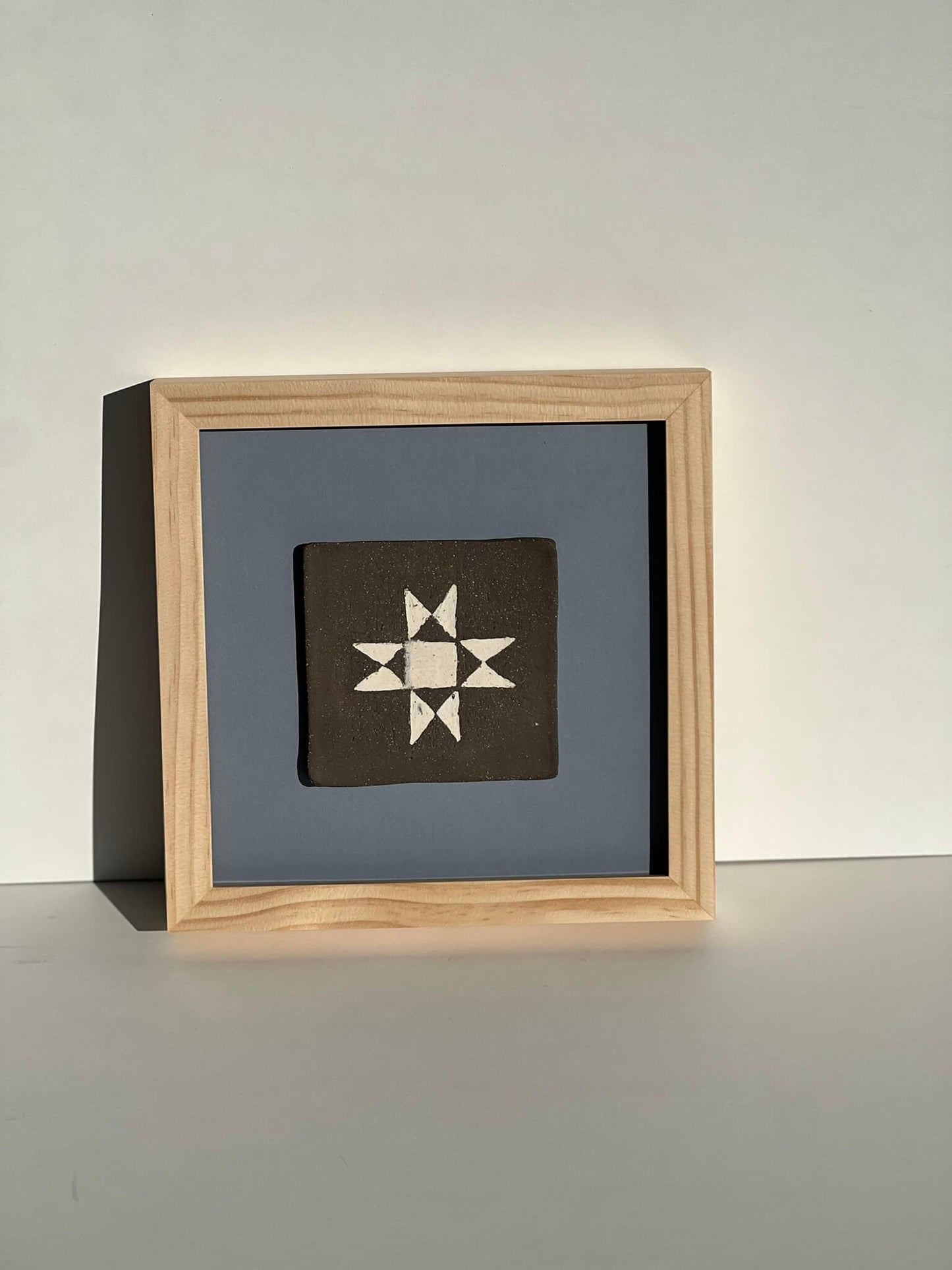 quilt block No. 02, ceramic wall art