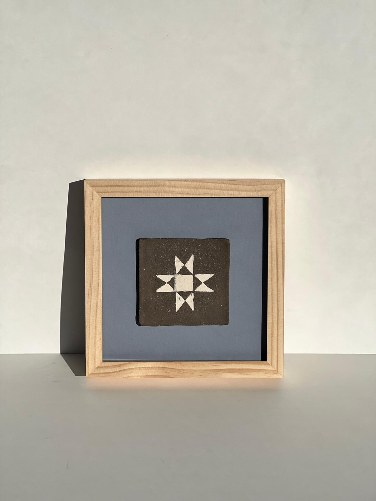 quilt block No. 02, ceramic wall art