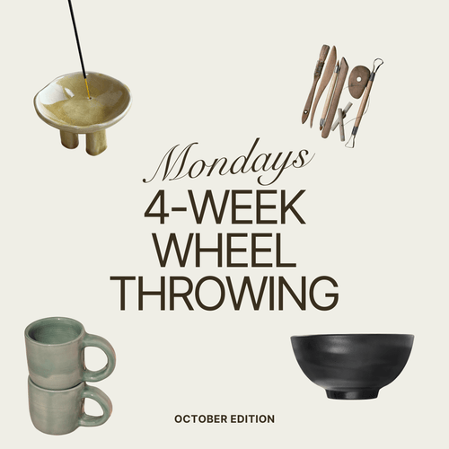 4-Week Wheel Throwing Pottery Class (Chicago) — Mondays