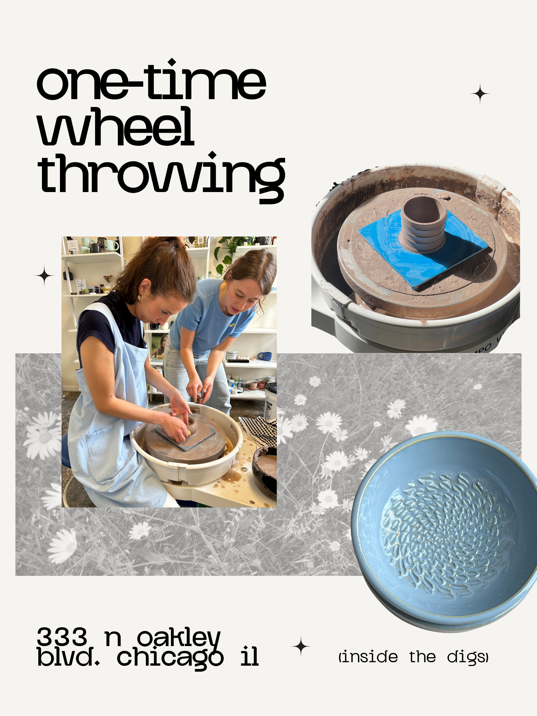 One-Time Wheel Throwing Pottery Class | March
