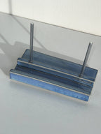 Tabletop Ceramic Record Stand - icy blue