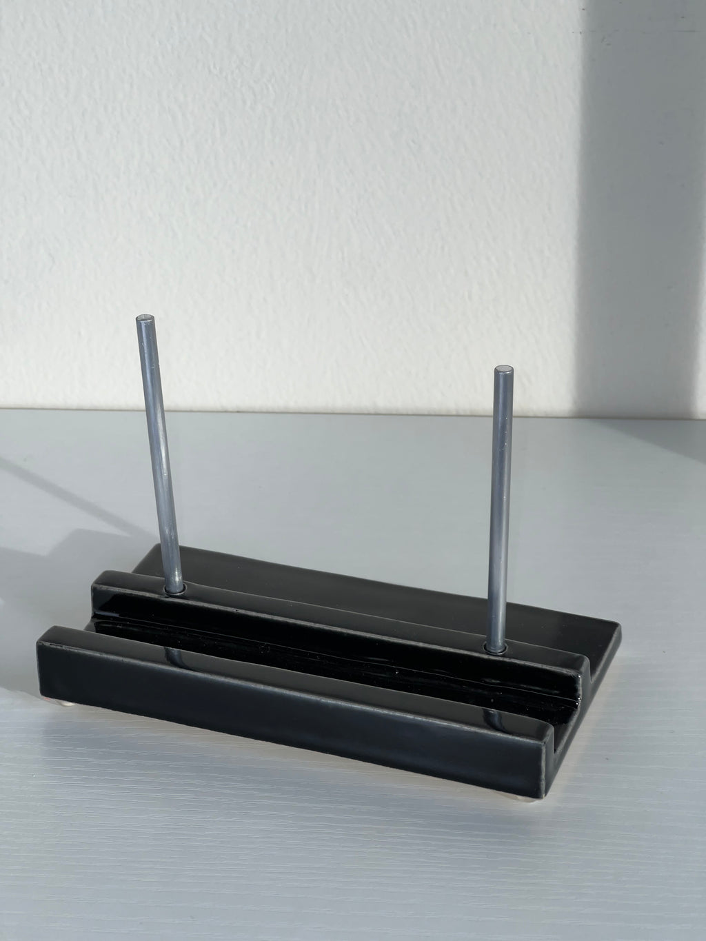 Tabletop Ceramic Record Stand - midnight